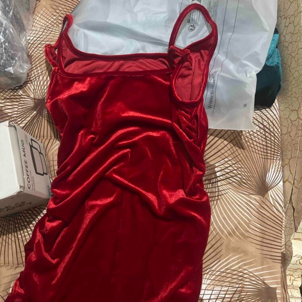 Red Velvet Dress - Picture 9 of 10